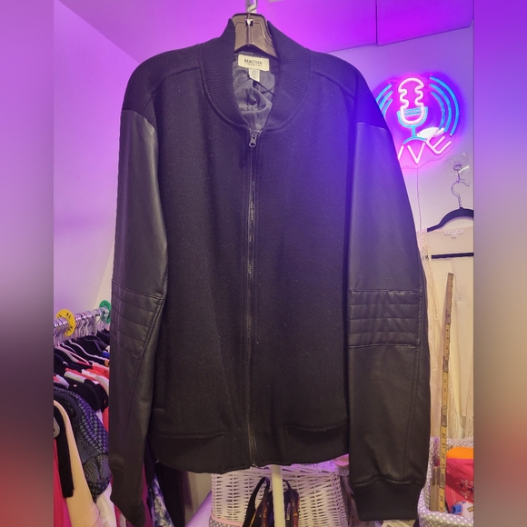 NWT Kenneth Cole WOOL & 'leather' COAT - Picture 14 of 14